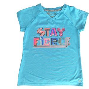 Xersion Girls Active t-Shirt "Stay Fierce" Size S 7/8